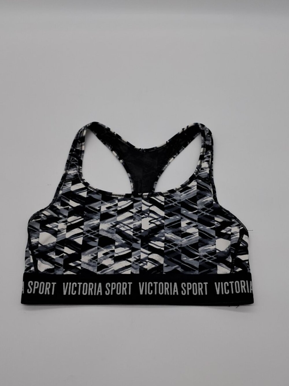 The Player Victoria Sport Racerback Black Gray Color Sports Bra